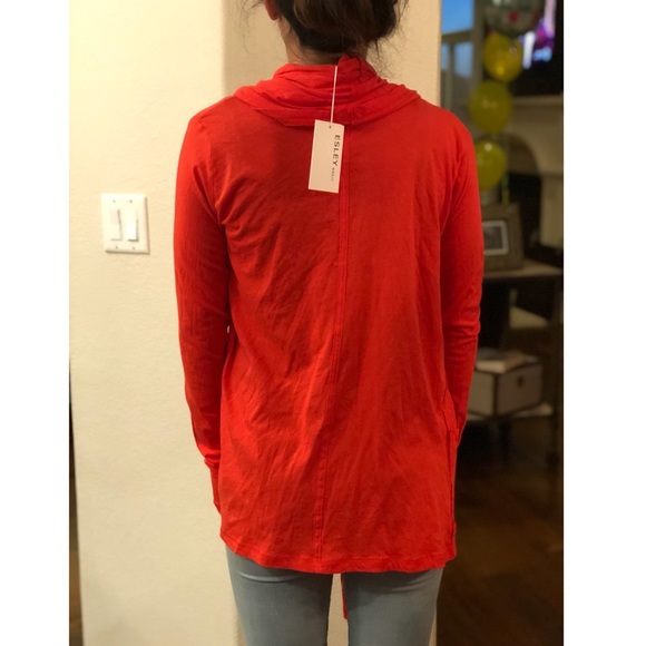 NWT boutique Orange/Red cardigan - Picture 2 of 2